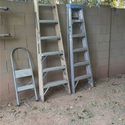 $10 And Up To $60 Ladder step ladders Stanley, Werner Cosco 6ft 8ft aluminum fiberglass