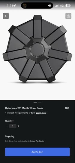 Cybertruck mantle wheel covers