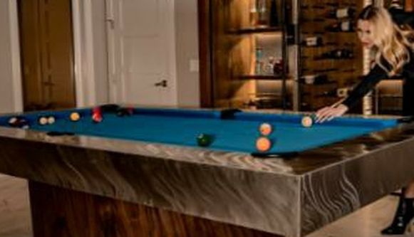 The Optimus - Inspired by the Mitchell Catalina Pool Table - Walnut Finish
