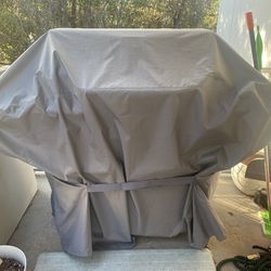 Nexgrill Deluxe 5-Burner Propane Grill with side burner, grill cover + propane tank great condition