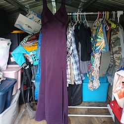 Purple long dress size small