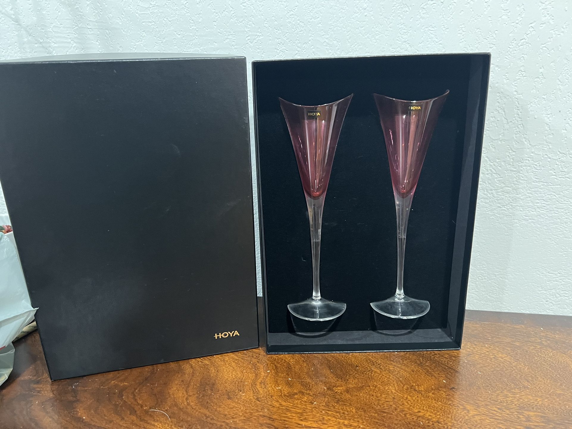 Hoya Crystal Desire Champagne Flutes