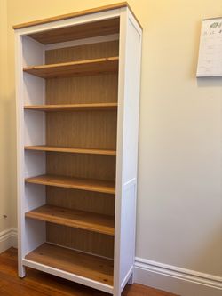 IKEA HEMNES Bookcase – White Stain/Light Brown