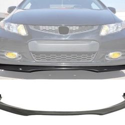 2012-2013 Honda Civic Coupe CS Style Unpainted Front Bumper Lip PU