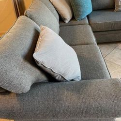 Beautiful Grey Sectional Couch From Jerome's LIKE NEW 