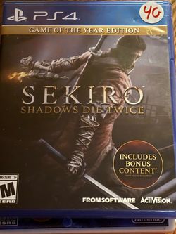 Sekiro Shadows Die Twice PS4 Game of the Year Edition
