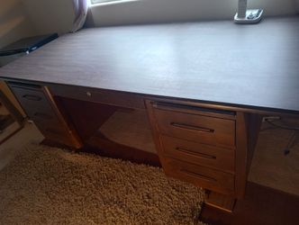 Desk and shelves