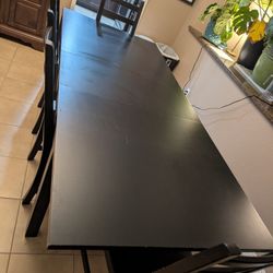 Expandable Dining Table Set – Bench + Chairs (Seats 6–8)