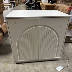 Cat Litter Box Enclosure Litter Box Furniture Large  white $70