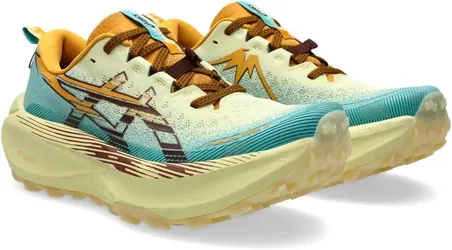 ASICS Men's Trabuco Max 4 (Wheat Yellow/Dark Red Planet) Size 8.5 US 42 EU
