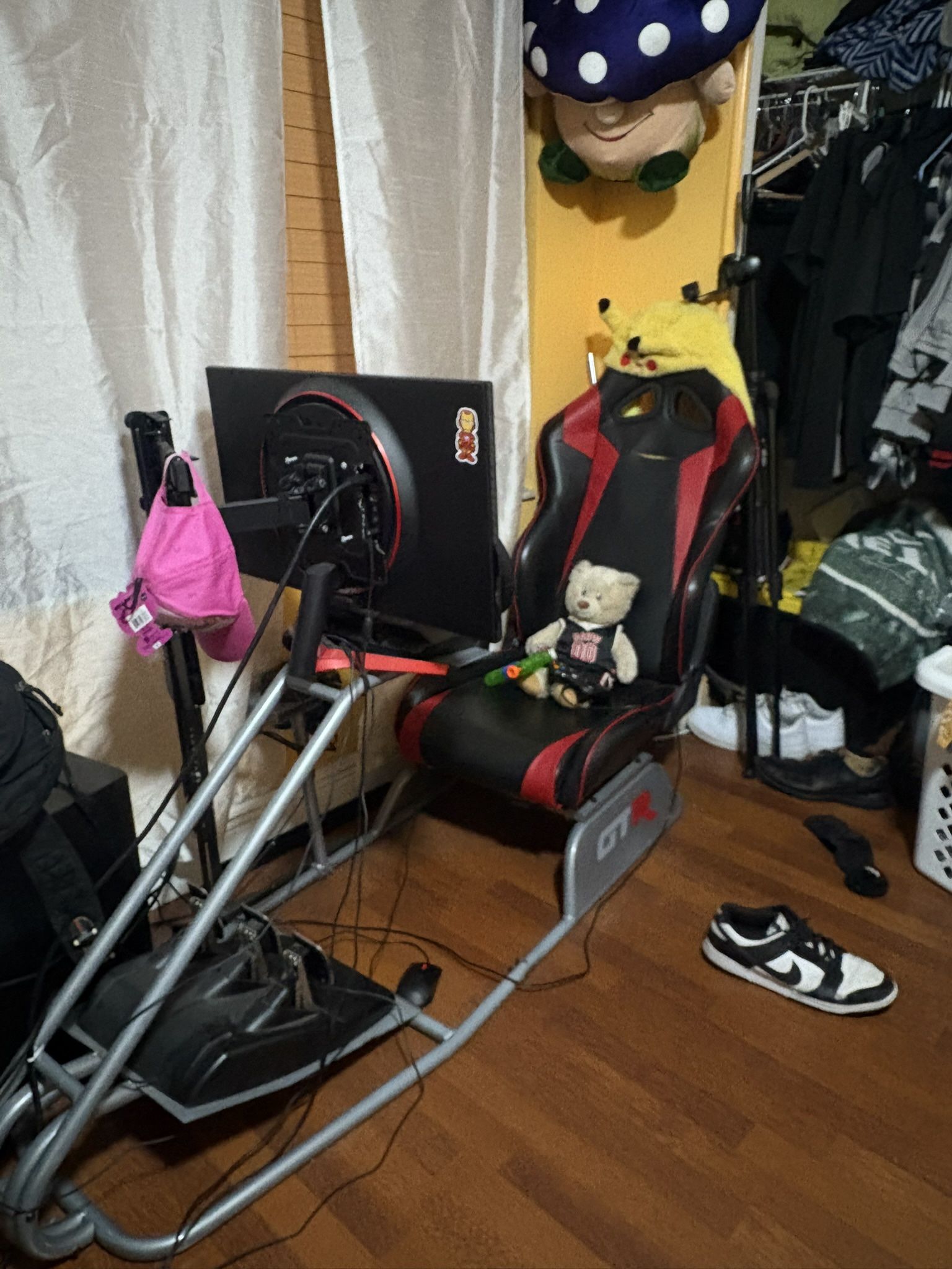 Complete Sim Racing Setup - Wheel, Shifter, Pedals, Monitor & Chair 