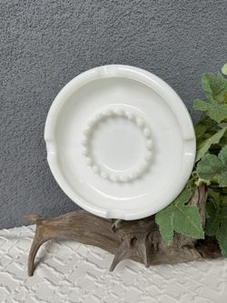Large Milk Glass Ashtray