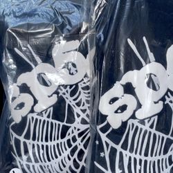 Black And White Spider Hoodie Sizes Large And Small