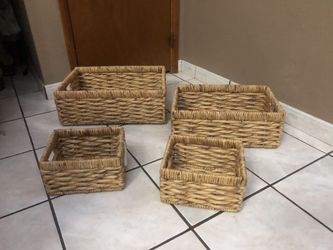 Brand new wicker basket set $30 for all