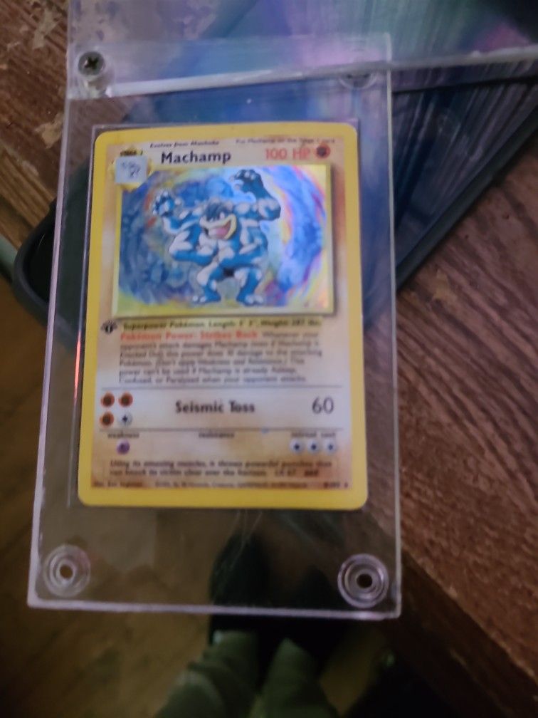 1rst Edition Machamp Pokemon 