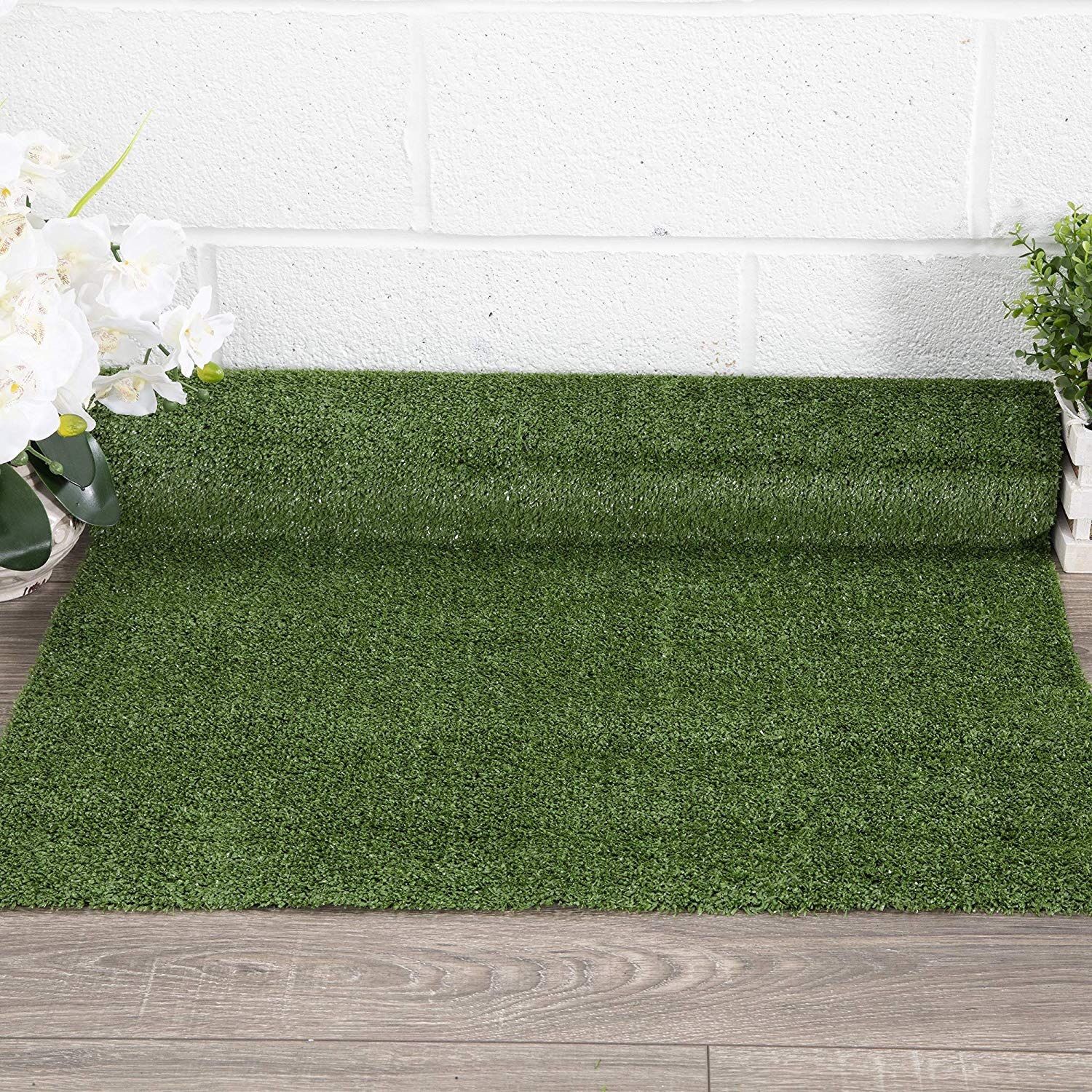 Turf Runner Area Rug Mat indoor/outdoor Green Artificial Grass 4 Patio