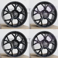 New Set 19 Inch Rims Wheels 19x8.5 +40 (5x112) CB: 66.6 Fit Mercedes Benz