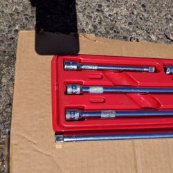 Matco 3/8 extension set SBXK5TA with Snap On and Mac extensions