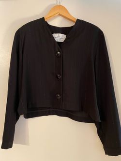 Women’s Black Dress Jacket by Suttles & Seawinds Size M