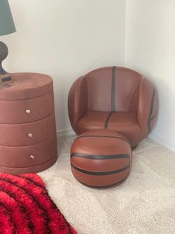 Kids chair ottoman night stand