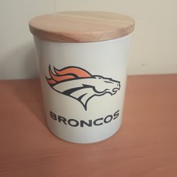 Broncos Candle 