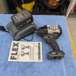 Flex 24 volt 1500 foot pound impact wrench with battery