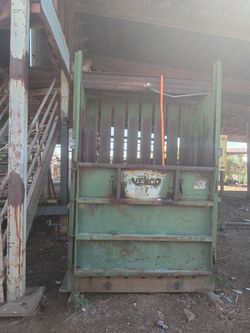 Used Venco vertical cardboard baler