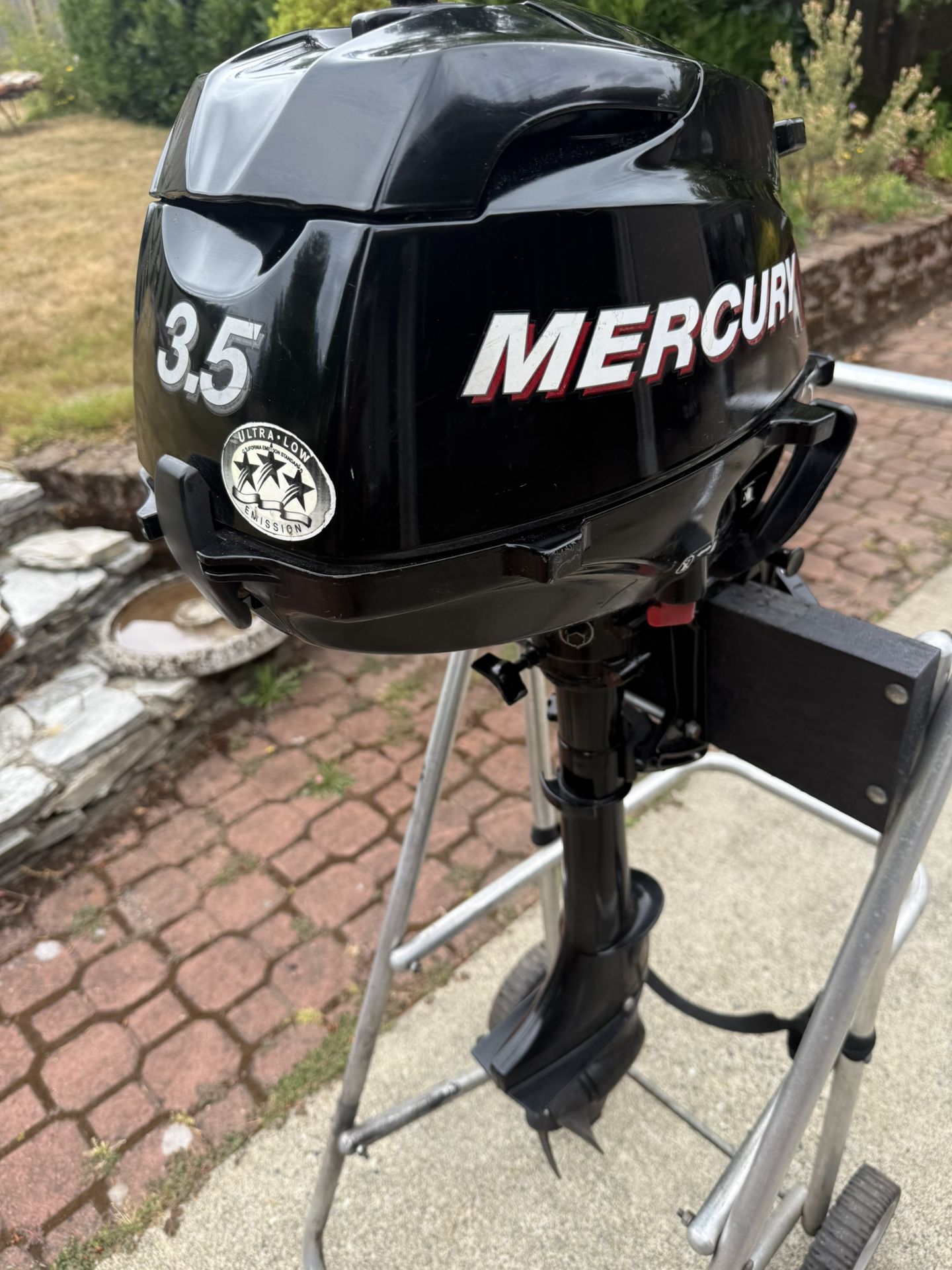 Great Shape 3.5 Hp Mercury Outboard Motor 4 Stroke Short Shaft