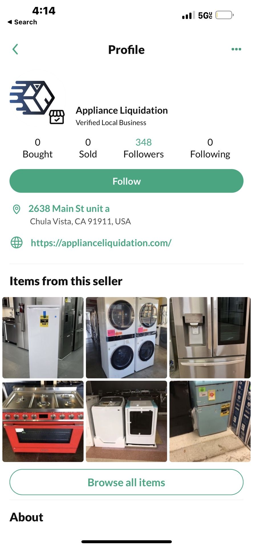 Appliance Liquidation In Chula Vista Is A Scam