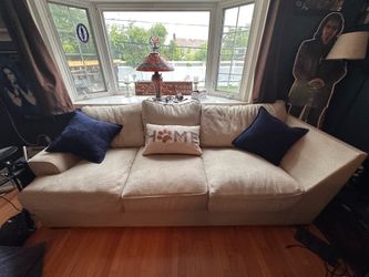 Macy’s Oversized Beige Washable sofa