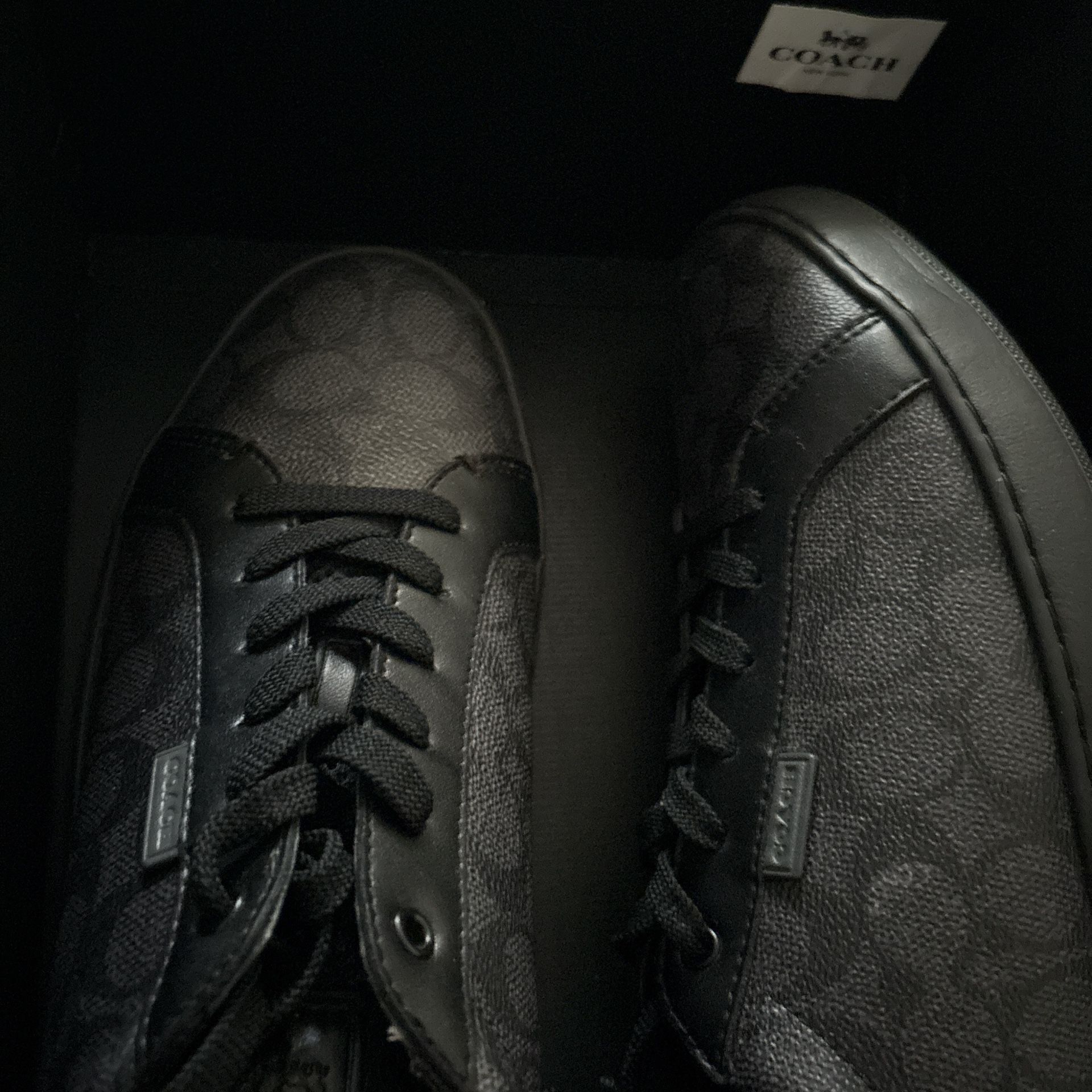 black coach shoes