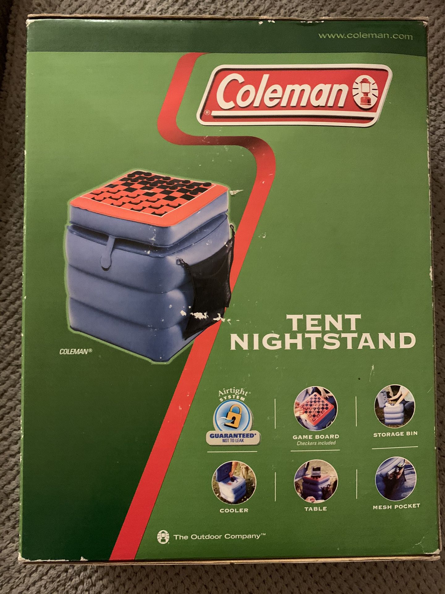 Coleman Camping Tent Nightstand storage cooler brand new