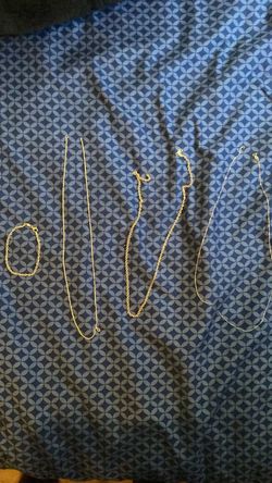 Gold chains and bracelet 10k-14k