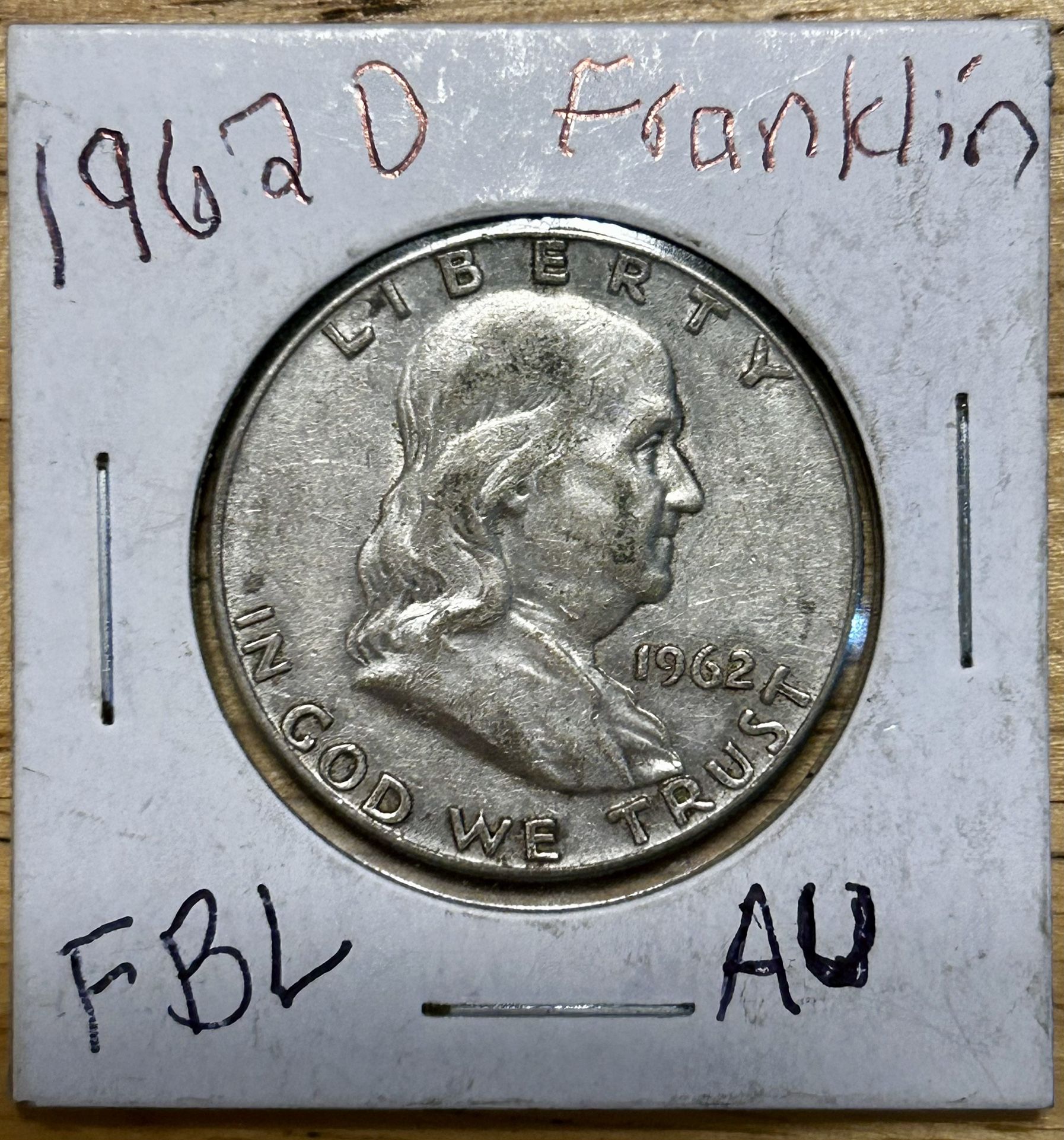1962 D Franklin Half Dollar AU