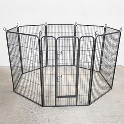 $135 (New in Box) Heavy duty 48” tall x 32” wide x 8-panel pet playpen dog crate kennel exercise cage fence