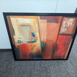 Abstract Modern Wall Art (Warm Tones)