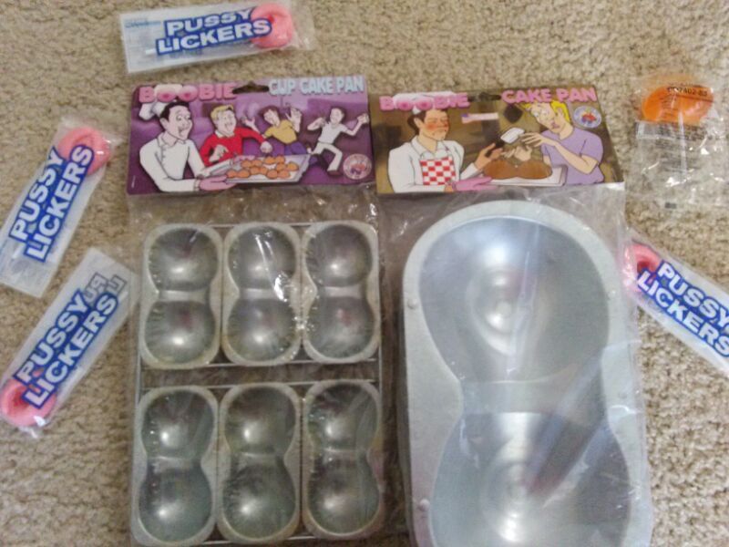 Boob cake pan with mini boob cake pan and lollipops for Sale in Austin, TX  - OfferUp