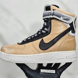 2014 Nike Air Force 1 High Riccardo Tisci Vachetta Tan Italy Designer Size 9.5 Supreme Yeezy Jordan Xi 3 4 11