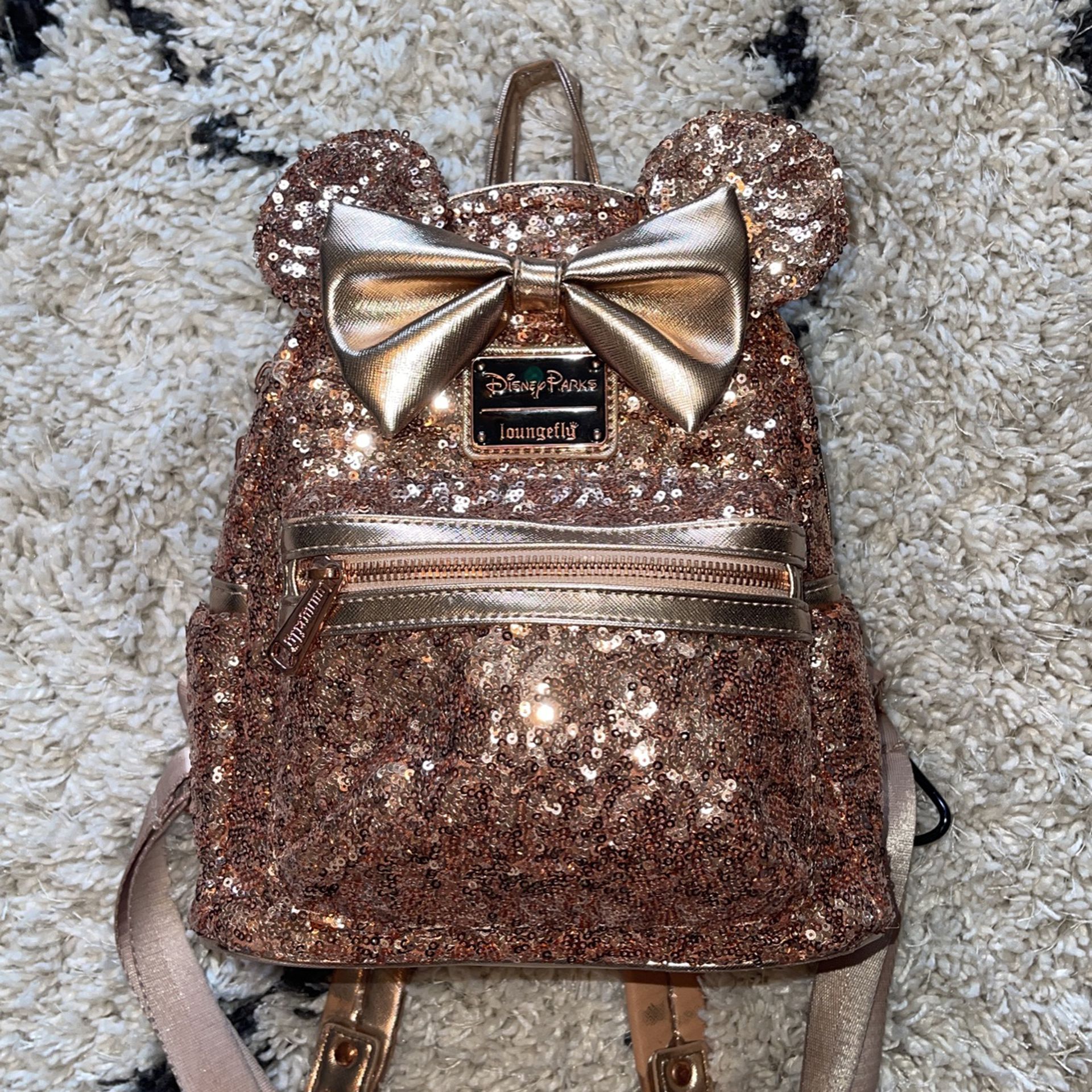 Loungefly Sparkly Pink Disney Backpack