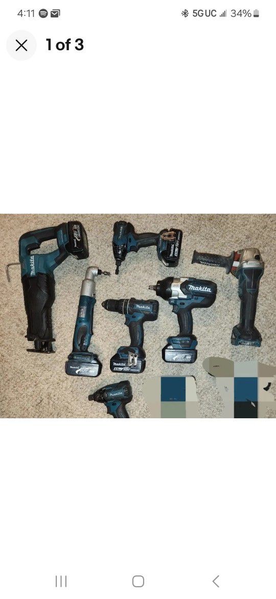 Makita 18v Power Tools 7 Piece Combo- YES ITS STILL AVAILABLE IF ITS UP SO DONT NEED TO ASK