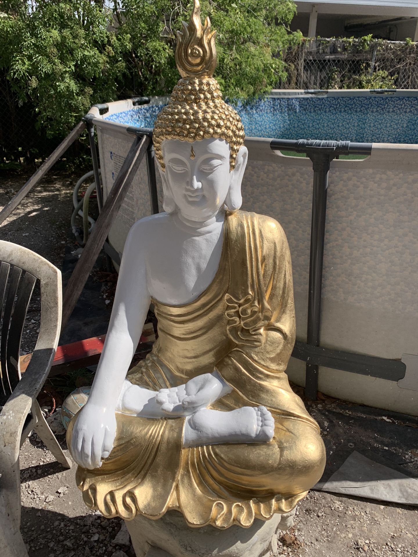 4ft Tall Big Life Size Buddha Light weight Statue Any Color