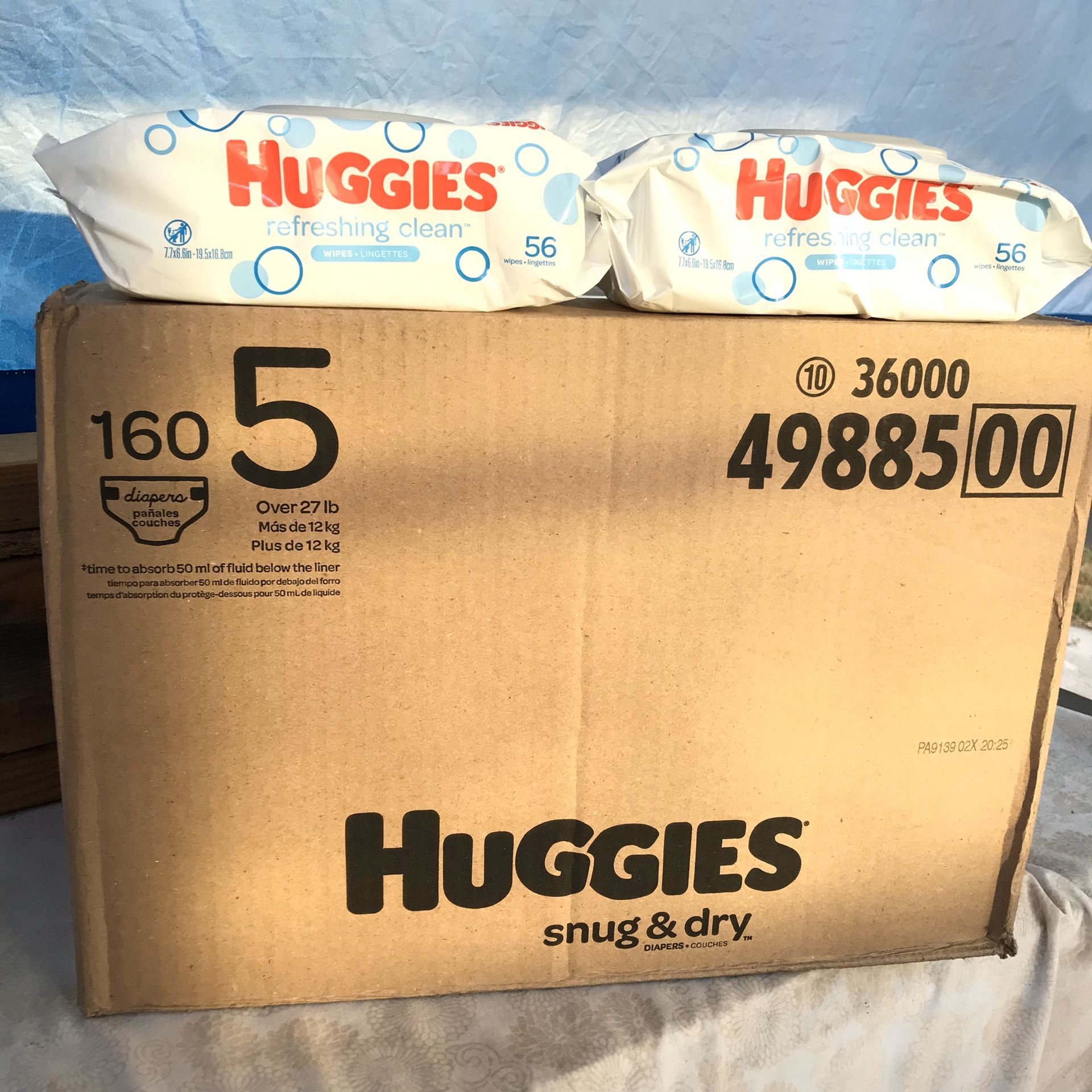 Huggies Size 5/Wipes📍NO DELIVERY📍READ DESCRIPTION FOR LOCATION📍