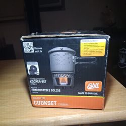 Esbit 3-Piece Lightweight Camping Cook Set for Use with Solid Fuel Tablets