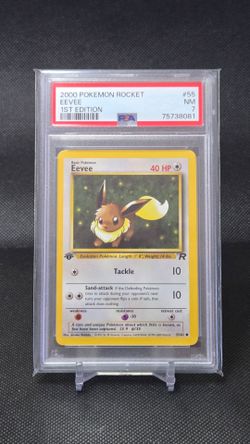 Eevee 1st Edition PSA 7 Pokemon Rocket 55/82