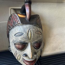 Antique African Hand Carved Mask 