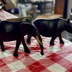 Antique Wooden Animals 