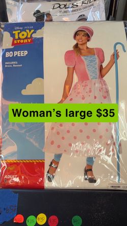Disney Toy Story Bo Peep Adult Costume Large