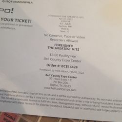 Foreigner Tickets