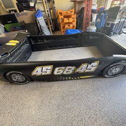 Black Twin Size Race Car Bed 