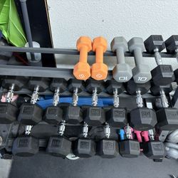 Dumbbells With Rack
